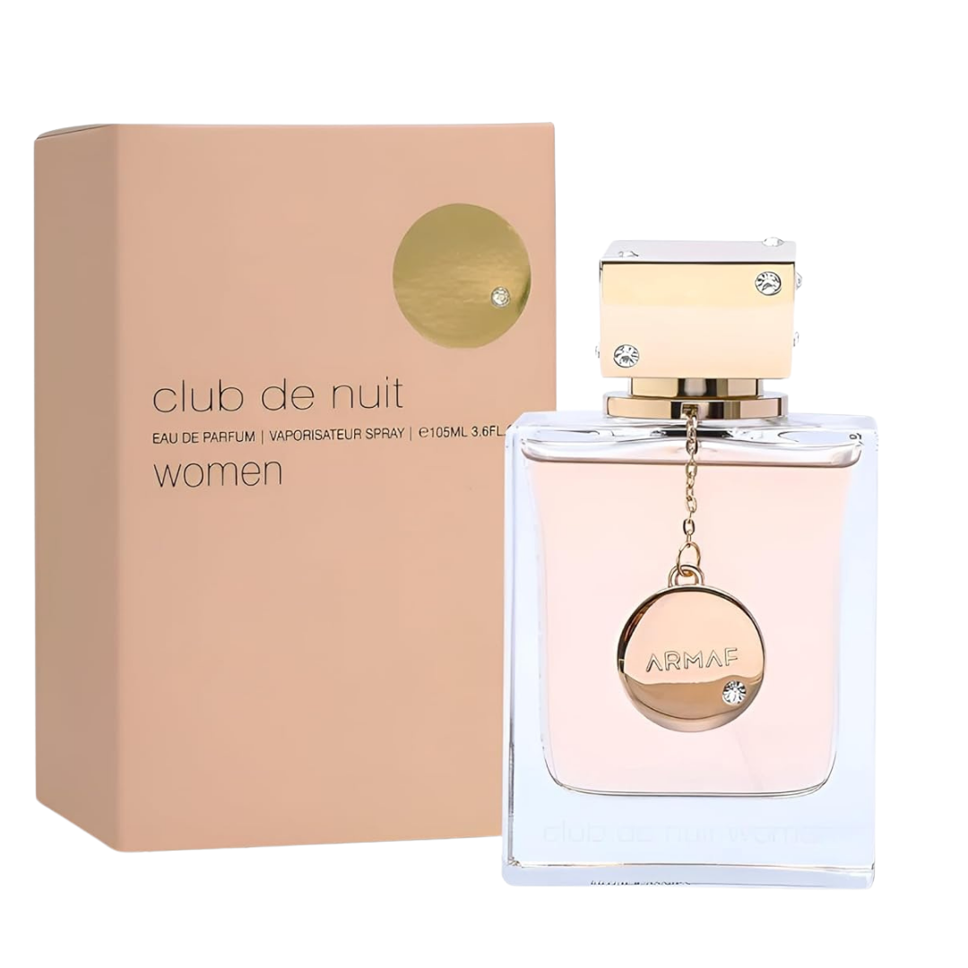 Armaf Club de Nuit women's perfume bottle and packaging on a white background